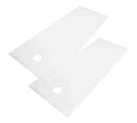 Fabater 2 Piezas de Sábanas de Salón Resistente Al Aceite, Impermeable, Transpirable, Cubierta para Mesa de Masaje SPA, Tela de Poliéster Suave y Agradable para la Piel, a Prueba de Aceites (WHITE)
