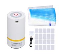 Fabater 20 PCS Bolsas de Almacenamiento de Filamentos con un Kit de Bomba Automática, Kit de Bolsas de Almacenamiento de Vacío Sellado a Prueba de Humedad a Prueba de Polvo, Accesorios