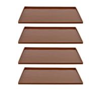 Fabater 4 Piezas Tapete de Silicona para Deshidratador, Reutilizable, | Material libre de Bpa, superficie antiadherente, diseño de borde elevado, conservación de cocina, apto para horno