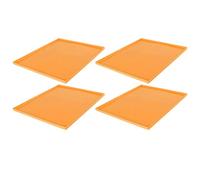 Fabater 4 Piezas Tapete de Silicona para Deshidratador, Reutilizable, | Material libre de Bpa, superficie antiadherente, diseño de borde elevado, conservación de cocina, apto para horno
