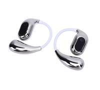 Fabater A los Auriculares para los Traductores de Idiomas de Dos Maneras de Dos Maneras con un Ajuste Cómodo para la Empresa Llamando A la Computadora de Viaje y Al Material ABS (Plata Blanca)
