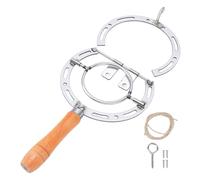 Fabater Abrebotellas de herradura de pared, sacacorchos rústico de estilo industrial vintage, con robusta construcción metálica, para cocina, bar, casa de campo o cueva de hombre