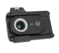 Fabater Accesorio de Microlente para Teléfono 100X con Luces LED, Lente de Microscopio para Teléfono Compacta, Coleccionistas, Ingenieros, Diseño Liviano