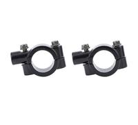 Fabater Adaptador de Espejo Retrovisor de Motocicleta Resistente y Seguro para una Fácil Instalación para Motos ATV Scooter Project Bikes 2 Uds (Negro M8)