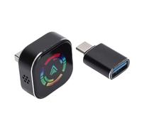 Fabater Adaptador Inalámbrico para y Auto de Vehículo 2 en 1 para Fácil Acceso y Compatibilidad Negro 1 Unidad