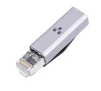 Fabater Adaptador USB C a Ethernet, Dongle de Red Gigabit RJ45 a USB Tipo C de 1000 Mbps con Estuche de Aleación de Aluminio para Computadora Portátil, Tableta, Teléfono Inteligente,