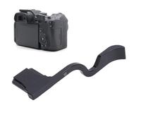 Fabater Agarre para Pulgar de Aleación de Aluminio, Reemplazo de Cubierta de Zapata para Cámara EOSR7 EOSR50, con Soporte Ergonómico para Dedos y Protección contra el Polvo (Black)