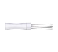 Fabater Aguja Profesional para Agitar café, Distribuidor de Manipulación Manual de Acero Inoxidable 304 y Aluminio, Herramienta Ergonómica para café en Polvo para una Extracción Uniforme, Regalo de