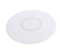 Fabater Alfombrilla para Tocadiscos, Acrílica Duradera, Antideslizante, Mejora la Calidad del Sonido para Tocadiscos, 300 Mm (White)