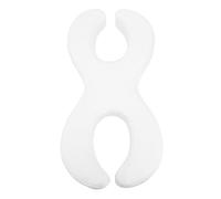 Fabater Almohada para la Cara, Espuma Viscoelástica con 2 Agujeros para las Orejas, Almohada para Dormir de Lado, Facial de Espuma Viscoelástica con Funda Extraíble Lavable para Dormir Profundo (9 CM)