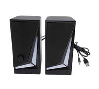 Fabater Altavoces para Ordenador Portátil USB con Iluminación RGB Envolvente para Juegos, Sonido Mejorado, Rango Completo de 2 Pulgadas, 1 par