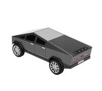 Fabater Altavoz Bluetooth Portátil WS-580, Coche de Exhibición con Pantalla, Sonido HD, Emparejamiento TWS, Radio FM, Micrófono Integrado, Control Remoto para Selfies, Luz LED (Grey)