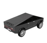Fabater Altavoz Bluetooth Portátil WS-580, Coche de Exhibición con Pantalla, Sonido HD, Emparejamiento TWS, Radio FM, Micrófono Integrado, Control Remoto para Selfies, Luz LED (Black)