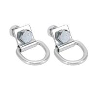 Fabater Anclajes de Amarre con Anillo en D, 2 Piezas de Perno Resistente en Anillo en D Forjado, Ganchos de Anclaje de Amarre de Acero de 14 Mm con Alta Resistencia a la Rotura