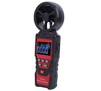 Fabater Anemómetro Digital Portátil HT625B, Medidor de Velocidad de Flujo de Aire, Medidor de Velocidad del Viento con Medición de Temperatura y Humedad, Pantalla Retroiluminada, de Viento Portátil