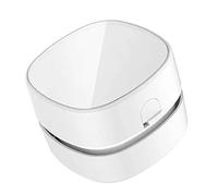 Fabater Aspiradora de Escritorio Mini Barredora de Polvo de Mesa, 90 Minutos de Tiempo de Ejecución Aspiradora de Migas de Mano Inalámbrica Blanca para Oficina, Hogar, Cocina, Coche, Succión Fuerte