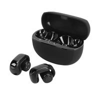 Fabater Auriculares Abiertos, IPX5 Bluetooth 5.3 con Clip con Sonido de Triple Frecuencia, Auriculares Inalámbricos Inteligentes con Cancelación de Ruido para Correr, Entrenar (Black)