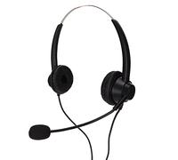Fabater Auriculares Binaurales de Negocios con Micrófono, Auriculares H360 Tipo C para Centro de Llamadas Curso en Línea Conferencia Llamada, de Oficina Manos Libres con Cancelación de Ruido, Doble