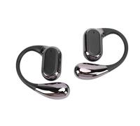 Fabater Auriculares con Gancho para la Oreja Inalámbricos con Cancelación de Ruido Sonido HiFi para Correr Ciclismo Deportes Ligeros 2 Unidades (Black)