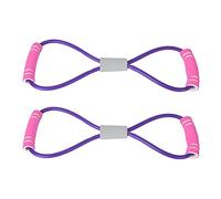 Fabater Bandas De Resistencia con Asas, Figura 8 Bandas De Resistencia para Entrenamiento De Fuerza Entrenamiento De Cuerpo Completo Fisioterapia, Expansor De Pecho con Diseño Portátil para Yoga De