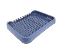 Fabater Bandeja para Orinal para Perros, Diseño de Malla Que Evita Pisar los Residuos, Soporte para Almohadillas para Orinar para Perros, Inodoro de Entrenamiento para Cachorros con Rejilla