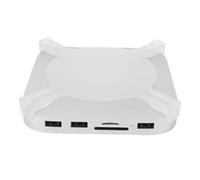 Fabater Base y Soporte M4 Pro con Interfaces USB de Concentrador de Expansión y Ranura para SSD NVMe para la Máxima Organización del Espacio de Trabajo Aleación de Aluminio 12,7 X 12,7 X 1,55 Cm