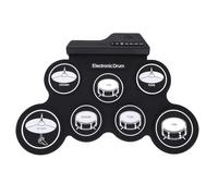 Fabater Batería Electrónica Portátil Enrollable de Silicona con Altavoz Incorporado para Niños Principiantes, 7 Almohadillas de Batería, 5 Tonos de, Entrada MP3 para Practicar en Cualquier Lugar