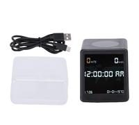 Fabater Bitcoins Miner, Bitcoin Solo Lottery Miner Pantalla de 1,54 Pulgadas, 1060 KH/s Hashrate, WiFi/BLE, Lottery Solo Miner, Reloj de Escritorio con Pantalla de Temperatura y Humedad (Black)