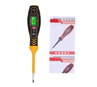 Fabater Bolígrafo Digital de Prueba de Voltaje de CA con Punta de Destornillador, Detector de Voltaje NCV, Retroiluminación LCD, Probador de Cable Vivo/neutro, V, Alarma de Luz de Sonido de Doble