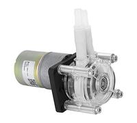 Fabater Bomba Peristáltica Marco de Rueda de Acero Inoxidable Autocebante Motor de CC con Cabezal Transparente para PC - Motor Paso a Paso de Velocidad Ajustable de 12 V/24 V para Dosificación, (12V)