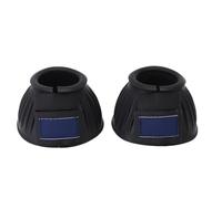 Fabater Botas de Campana de Caballo Flexibles Protector de Pezuña Equina Suave para Competición, 1 par de Botas para el Cuidado de Caballos para Entrenamiento de Equitación (Black)