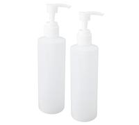 Fabater Botella de Aceite para Calentamiento de la Loción Robusta 250 Ml 2 Pcs Botellas de Bomba para Masaje Calentador de Aceite Larga Dispensador de Bomba de Admisión para Cremas, Lociones Cremas