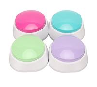 Fabater Botones ARRABLES PARROS, Botones Parlantes para Comunicacia con Mascotas, Botón de Habla de 30 Segundos para Atrenamiento de Perros, de Comandos de Voz, Juego 4