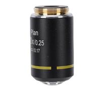 Fabater Brillo Optimizado Imágenes Más Claras Microscopio de Plan Infinito Lente Objetivo Material Resistente Compatible con Microscopios Biológicos Profesionales para Fines Educativos y de (10X)