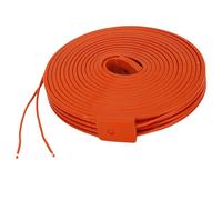 Fabater Cable Calefactor Eléctrico Cinturón Calefactor de Tubo de Silicona Flexible de 500 W AC Metal Plástico RV Techo Impermeable -30 ℃ Seguridad de Tuberías 1 X Cable para Ambientes de Alta