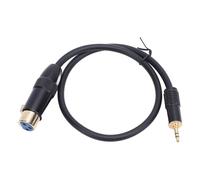 Fabater Cable XLR de 3.5 Mm para Grabación y Entrevistas, Equipos Pesados de PVC para Durabilidad, Fácil de Limpiar para Estudios de Grabación Caseros, Ideal para Mezcladores y Grabadoras Digitales