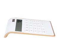 Fabater Calculadora con Energía Solar Pantalla de 10 Dígitos, Calculadora de Energía Dual Portátil Ultradelgada con LCD Inclinado, Funciones Básicas y Financieras para Uso Comercial en la Oficina en