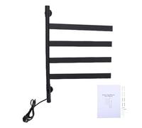 Fabater Calentador de Toallas de Acero Inoxidable de Calentamiento Rápido para un Baño, Temporizador con Brazos Giratorios de 180°, Resistente Al Agua IPX4 para Uso en el Hogar y el Hotel (Tubo