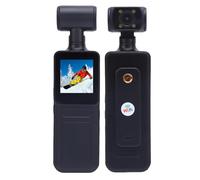 Fabater Cámara de Acción con Bolsillos 4K HD, Cámara Corporal con Pantalla de 1,3 Pulgadas con Luz LED, Cámaras para Viajes Deportivos Al Aire Libre, Lente Giratoria de 180°