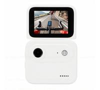 Fabater Cámara de Acción Deportiva, 1080P 48MP Cámara de Vlogging Gran Angular de 143 Grados con Pantalla Abatible TFT de 2 Pulgadas, Luz de Relleno y Rosca de 1/4, Zoom de 18x