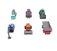 Fabater Camiones de Construcción Vehículos de Aleación Coloridos y Variados con Excavadora Carretilla Elevadora Rodillo de Carretera Mezclador de Cemento Camión Volquete Topadora para Niños y