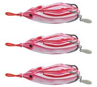 Fabater Cebo de Señuelo con Cabeza de Serpiente, 3 Piezas de Plástico Súper Suave con Acción de Natación Realista, Cebo de Señuelo Artificial para Entusiastas de la Pesca Al Aire con un Diseño (1#)