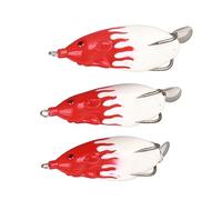 Fabater Cebo de Señuelo con Cabeza de Serpiente, 3 Piezas de Plástico Súper Suave con Acción de Natación Realista, Cebo de Señuelo Artificial para Entusiastas de la Pesca Al Aire con un Diseño (2#)