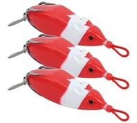 Fabater Cebo de Señuelo con Cabeza de Serpiente, 3 Piezas de Plástico Súper Suave con Acción de Natación Realista, Cebo de Señuelo Artificial para Entusiastas de la Pesca Al Aire con un Diseño (4#)