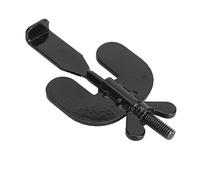 Fabater Cerradura de Seguridad para Puerta de Acero Inoxidable, Tapón de Puerta Resistente Portátil y Ajustable para el Hogar, Hotel, Escuela, Cerradura de Seguridad para Viajes (BLACK)