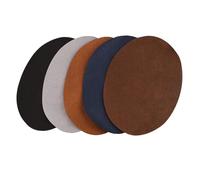 Fabater Codos de Cuero Ponte el Kit de Hierro de Paquete de Reparación PU para Fai -da -te, 10 Piezas en Cuero Artificial Ovalado para Refuerzo y Decoración para Bricolaje