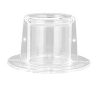 Fabater Collar Protector para el Cuello para Pájaros, Cono de Recuperación Acrílico para Pájaros, Evita Picar Plumas, 3 Tamaños, Cuello Curativo Transparente (L diámetro Exterior 9,5 diámetro
