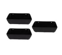 Fabater Comedero Colgante para Aves de Corral de Gran Capacidad para Granja, Comedero de Plástico para Pollos Que Ahorra Espacio para Ganado, Paquete de 3 (Black)