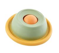 Fabater Comedero Lento para Gatos, Cuenco de Lamer con Bola Giratoria para Golosinas Líquidas, Dispensador Interactivo Antideslizante Antiatragantamiento para Perros Pequeños Medianos (Green)