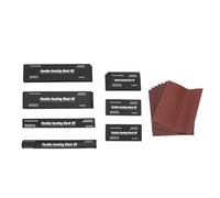 Fabater Conjunto de Bloques de Lijado a Mano de 7 Piezas, Kit de Sanderblock Seco y Seco Flexible con Papel de Lijado para Renovación Automotriz, Carpintería de Carpintería